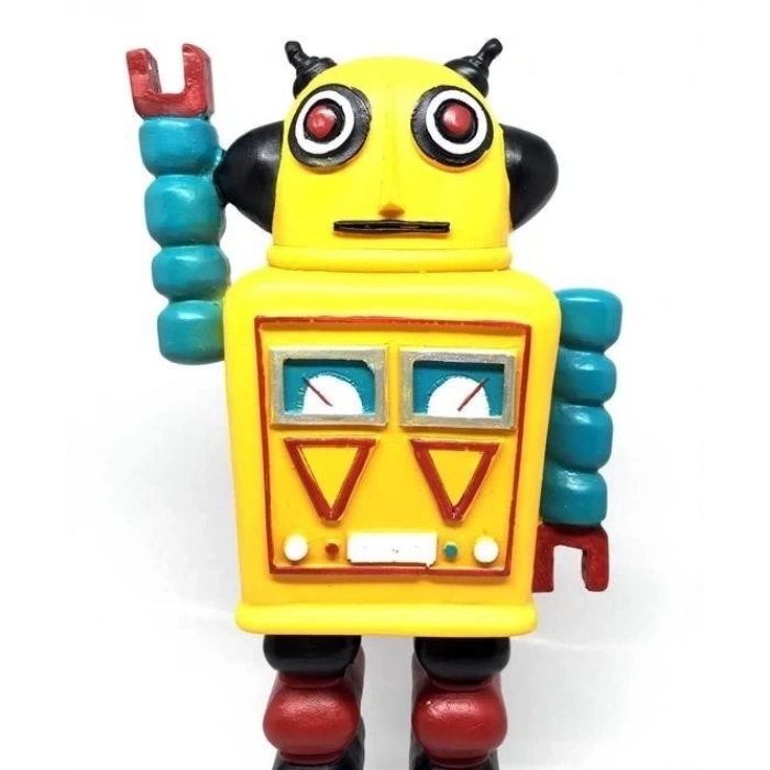 Nostaljik Sevimli Uzaylı Robot Şeklinde Figür Biblo