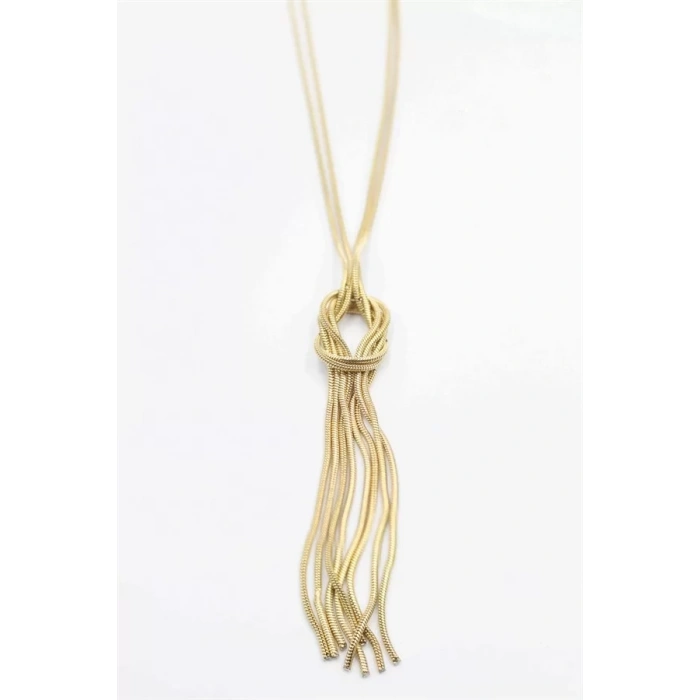 Örgü Kolye - Altın