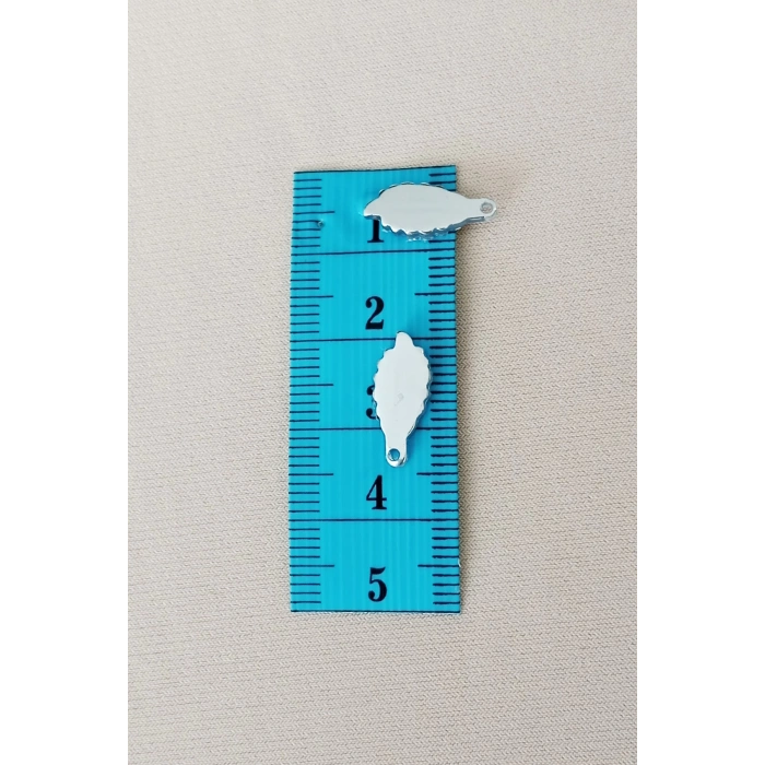 Oya Abiye Bileklik Kolye Pleksi Metalik Plastik Pul Gümüş Renk 8 gram 70 adet - BNC512