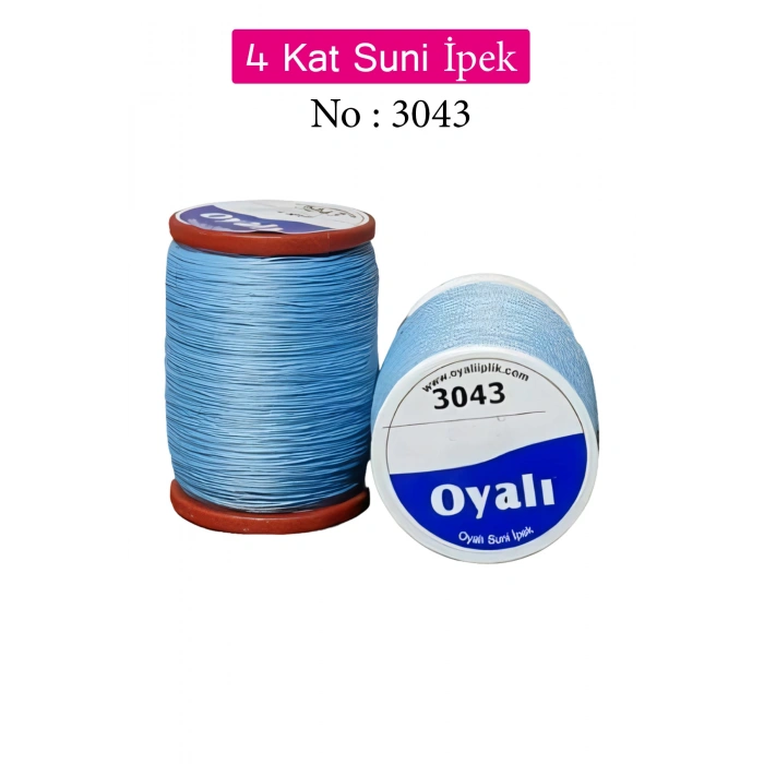 Oyalı 4 Kat Suni İpek İplik İğne Oyası Boncuk İpi Tığ Oyası No:3043