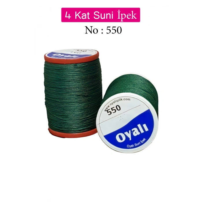 Oyalı 4 Kat Suni İpek İplik İğne Oyası Boncuk İpi Tığ Oyası No:550