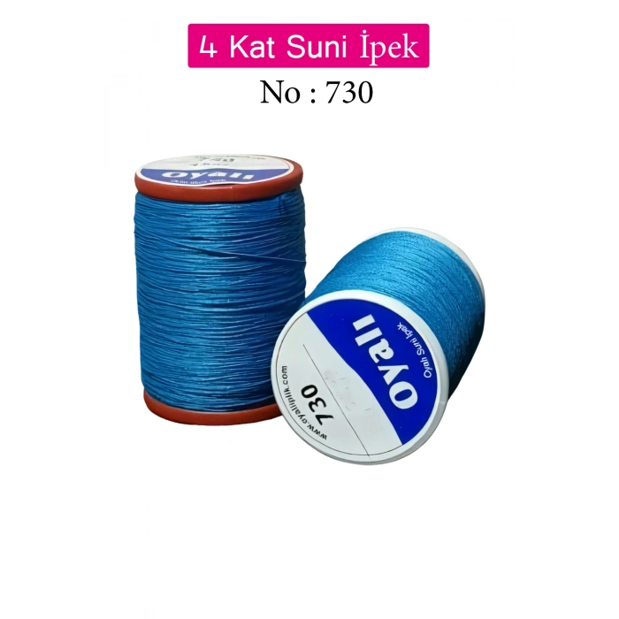 Oyalı 4 Kat Suni İpek İplik İğne Oyası Boncuk İpi Tığ Oyası No:730