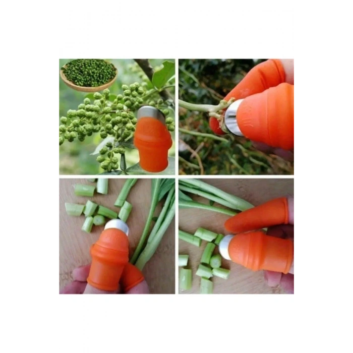 Pratik Baş Parmak Koruyucu Eldiven Sebze Meyve Soyucu Kesme Ayıklayıcı Silikon Aparat