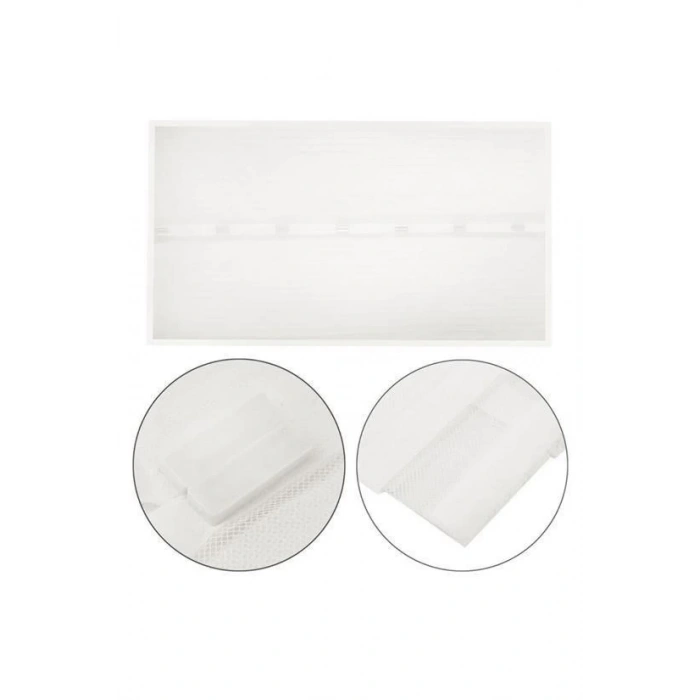 Pratik Manyetik Mıknatıslı Beyaz Kapı Pencere Sinekliği Tülü 90 x 210 cm