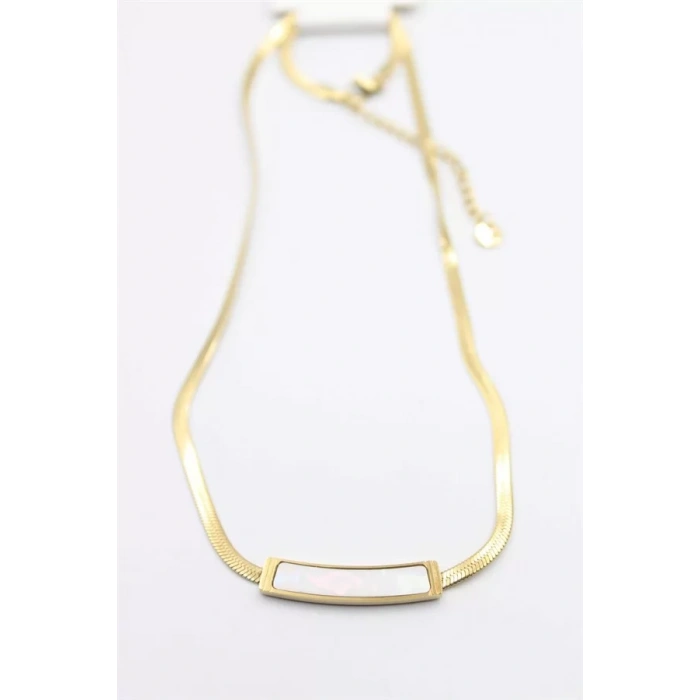 Sedef İtalyan Zincir Kolye - Altın