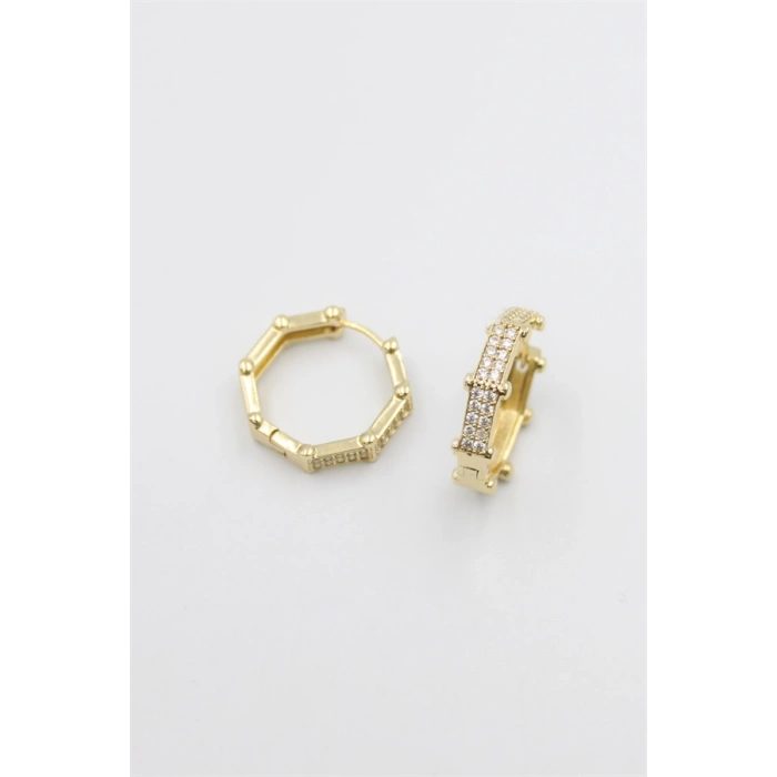 Sekizgen Küpe - Altın