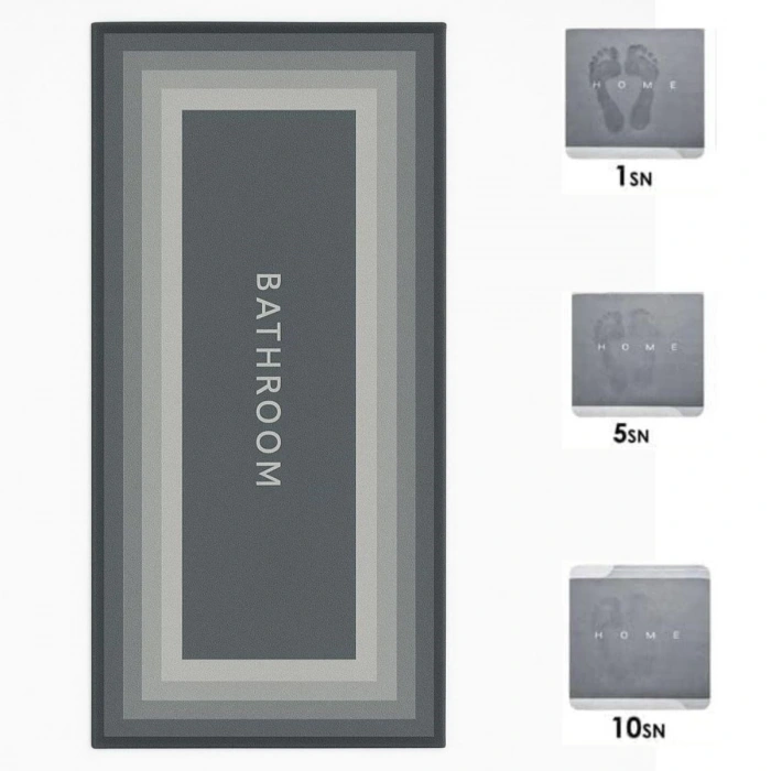 Sihirli Süper Su Emici Kaymaz Tabanlı Uzun Paspas 40*120 cm