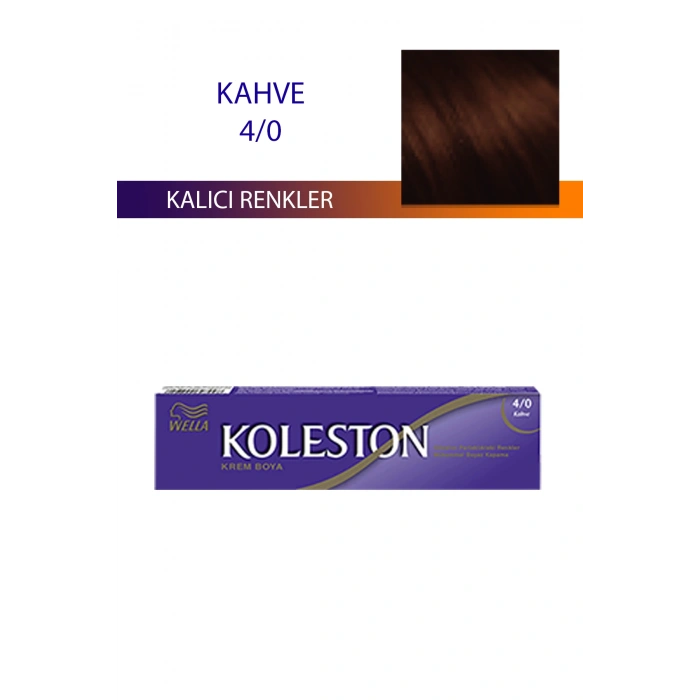 Single Tüp Boya Saç Boyası Kahve 4/0