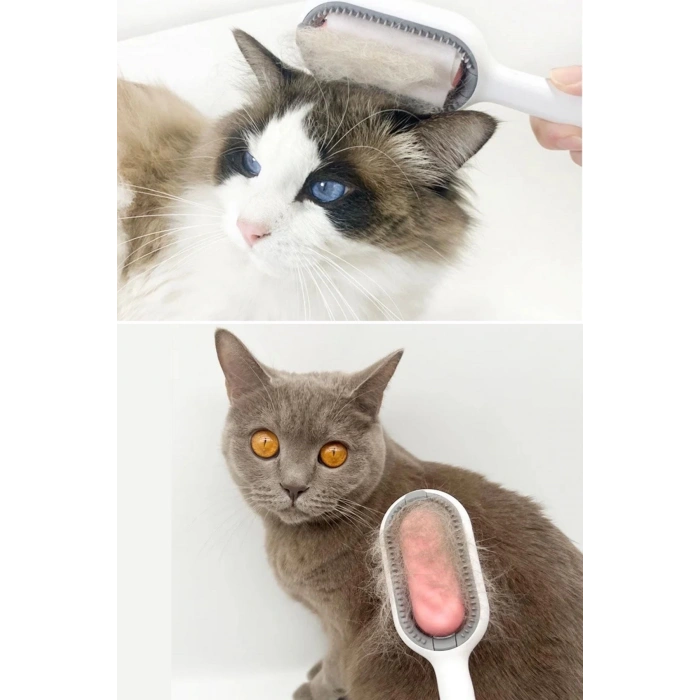 Su Hazneli Kedi ve Köpek Tüyü Toplamama Fırçası Su Hazneli Pet Tarağı