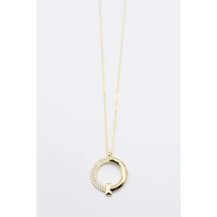 Taşlı Kolye - Altın