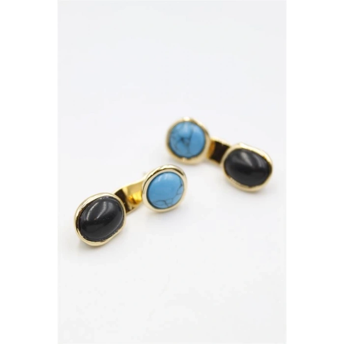 Taşlı Küpe - Altın