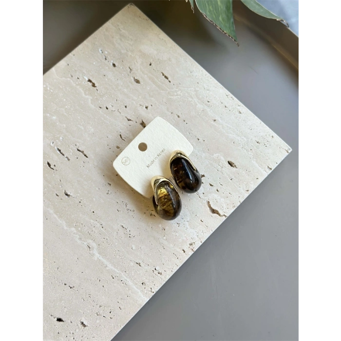 Taşlı Küpe - Yeşil