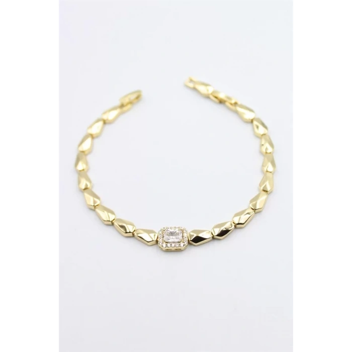Taşlı Xuping Bileklik - Altın