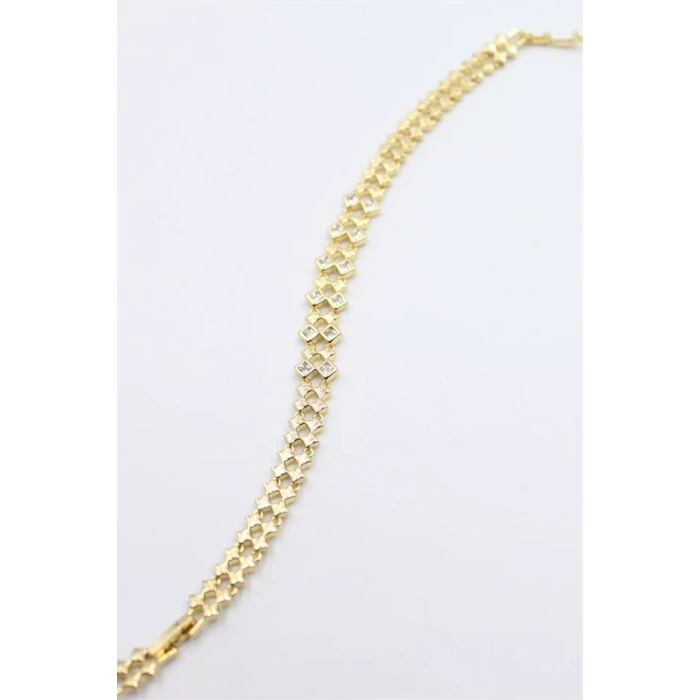 Taşlı Xuping Bileklik - Altın