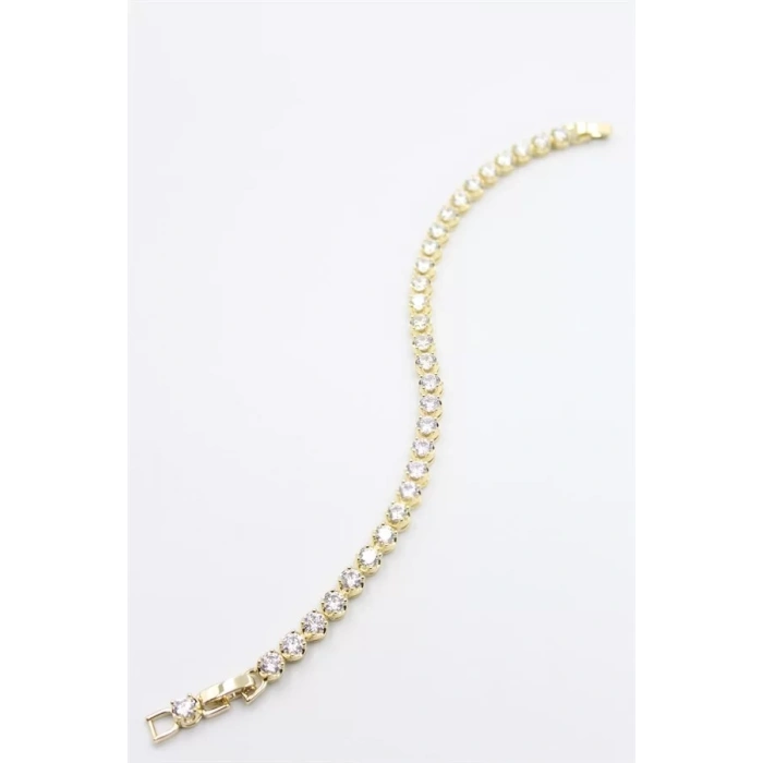 Taşlı Xuping Bileklik - Altın