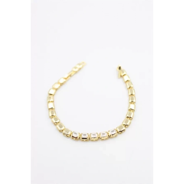 Taşlı Xuping Bileklik - Altın