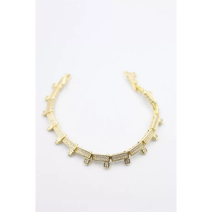 Taşlı Xuping Bileklik - Altın