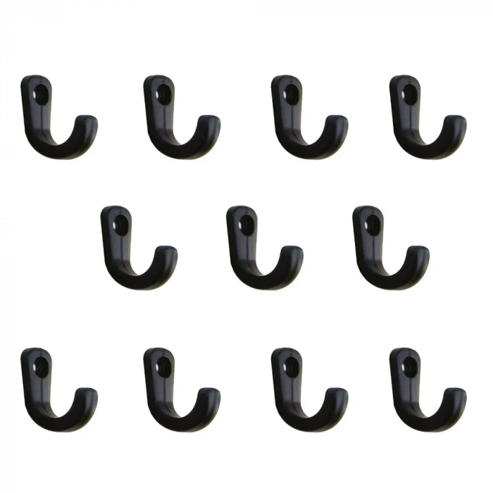 Tekli Anahtar, Bijuteri, Vitrin, Dekor Askısı - Siyah, 10x18x22 Mm