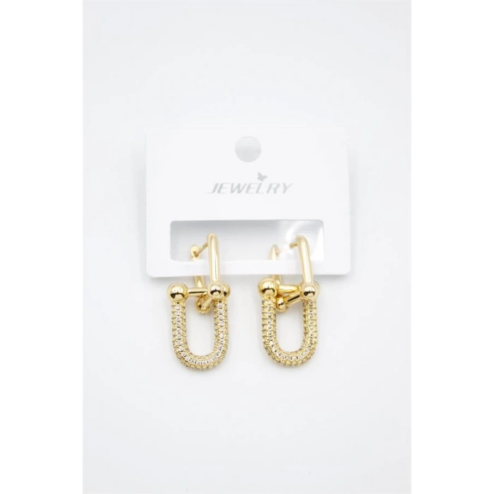 TF Zincir Küpe - Altın