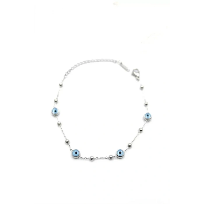 Top Nazar Bileklik - Gümüş