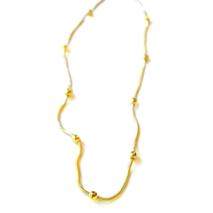 Top Zincir Kolye - Altın