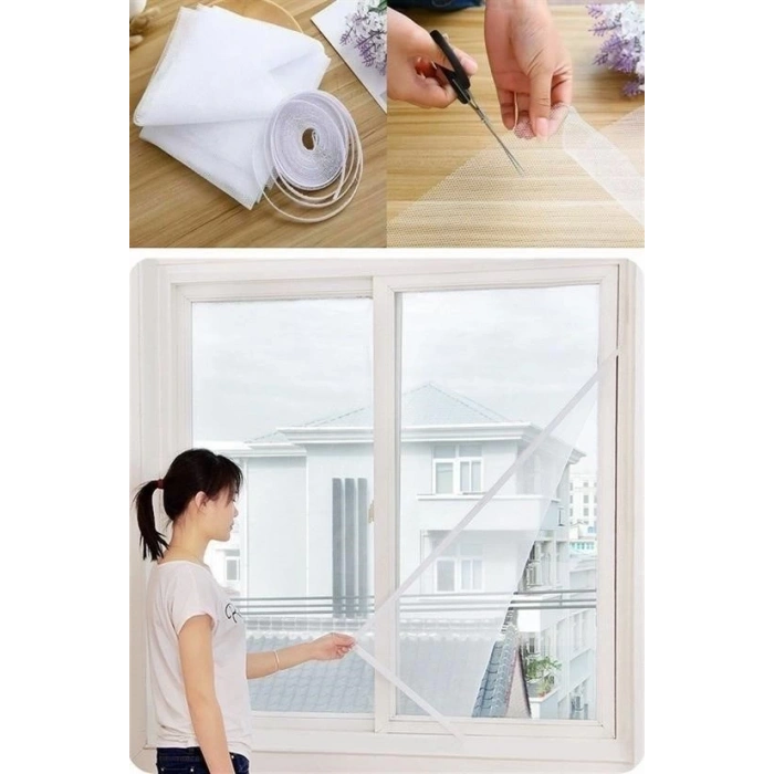 Tüm Cam Pencere Kapılara Uyumlu Tek Kanat Pencere Sinekliği