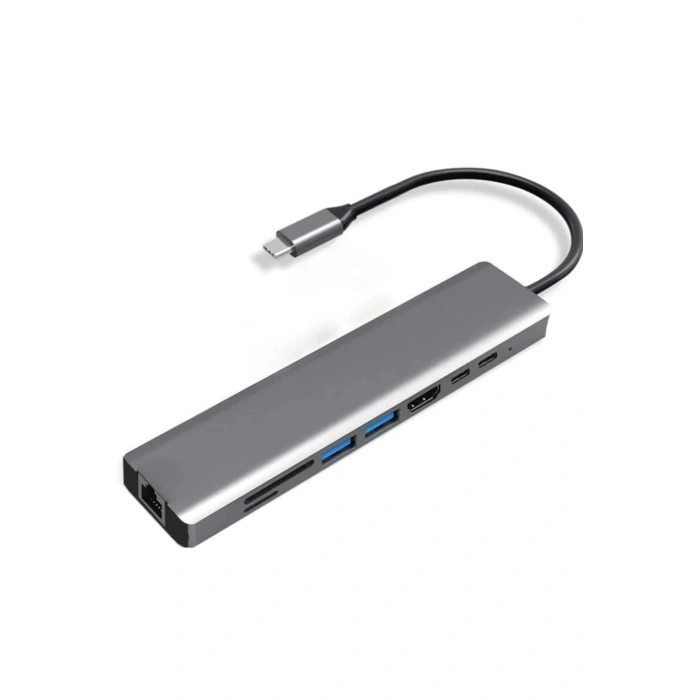 Type-c To Hdtv Multifunction Adapter 8 Port Kablo