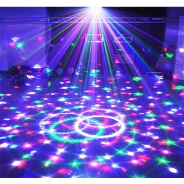 Uzaktan Kumandalı Müzikli Dönerli Disko Topu Bluetooth Sese Duyarlı