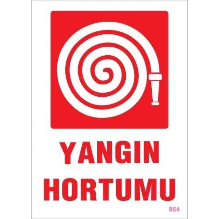 Yangın Hortumu Uyarı Levhası 25x35 KOD:864