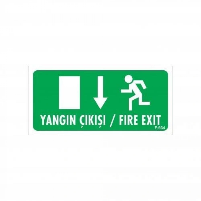 Yangın Toplanma Yeri Uyarı Levhası 17,5x25 KOD:934