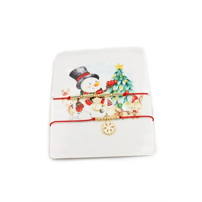 Yeni Yıl İp Bileklik - Kırmızı