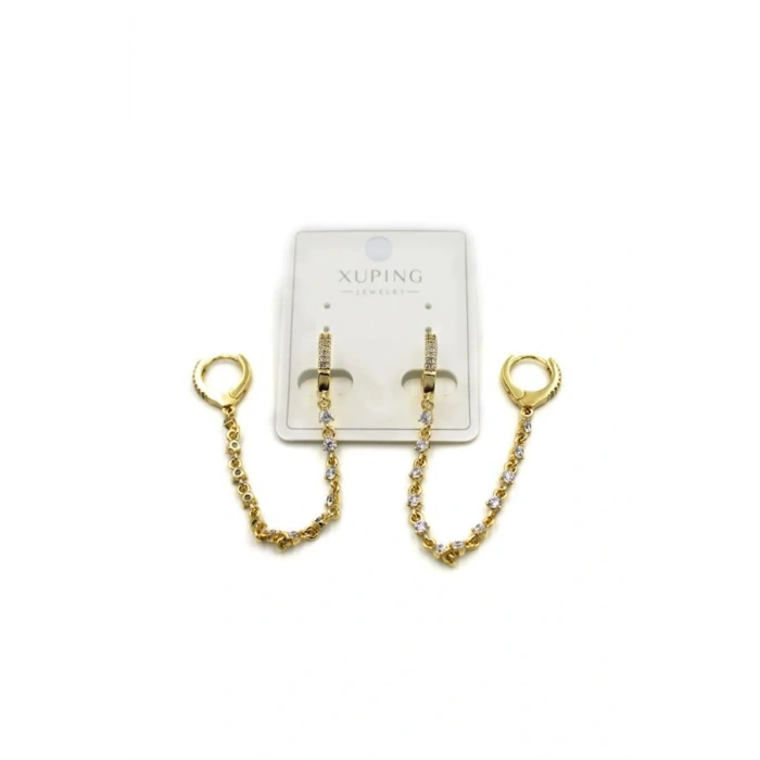 Zincir Küpe - Altın