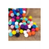 12mm Renkli Karışık Yumuşak Ponpon Peluş 200 Adet
