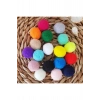 12mm Renkli Karışık Yumuşak Ponpon Peluş 200 Adet