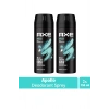 2 Adet Axe Erkek Sprey Deodorant Apollo 48 Saat Etkileyici Koku Vücut Spreyi 150 ml