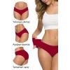 2 Adet Kadın Dikişsiz Lazer Kesim Esnek İz yapmayan Külot S4