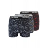 3 Adet Likralı Erkek Boxer Karışık Desenli Pamuklu