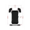 360° Derece Ayarlanabilen Gidon Bağlantılı Bisiklet Motosiklet İçin Abs 4-7.8″ İnç Telefon Tutucu