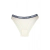 5 Adet Beli Yazılı Pamuklu Kalın Lastik Kadın Slip Külot