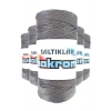 5 Adet Polyester Makrome İpi 423 Gri 100 gr