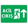 Acil Çıkış Uyarı Levhası 17,5x25 KOD:943