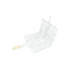 Ahşap Saplı Mangal Izgarası Galvanizli Paslanmaz Kafes Demir 25 x 40 cm mudanis