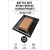 Battal Boy Siyah Şeffaf Kargo Poşeti 45x55+5 Cm 100 Adet