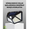 BFS 100 LED Solar Lamba Hareket Algılamalı Bahçe Duvar Dış Mekan Aydınlatma