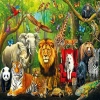 BFS 31504 FOREST ANIMALS 100 PARÇA PUZZLE