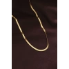 BFS 316L Çelik Altın Renk 60 cm İtalyan Zincir Kolye