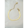 BFS 316L Çelik Gold Renk İtalyan Zincirli Bileklik