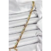 BFS 316L Çelik Gold Renk Karışık Renkli Kristal Taşlı Kadın Bileklik