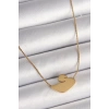 BFS 316L Çelik Gold Renk Zincir Kuğu Model Kadın Kolye