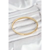 BFS 316L Çelik Gold Renk Zirkon Taşlı 65 mm İnce Kadın Kelepçe Bileklik